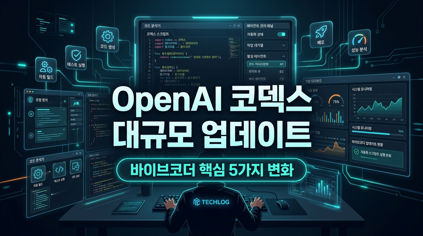 OpenAI 코덱스 2026 대규모 업데이트 핵심을 정리한 커버 이미지