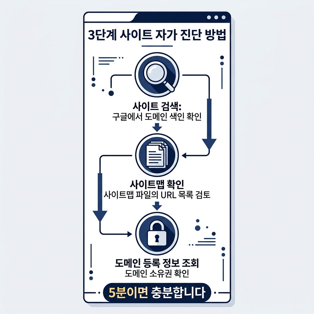병원홈페이지 기생 URL 3가지 자가 진단법 인포그래픽