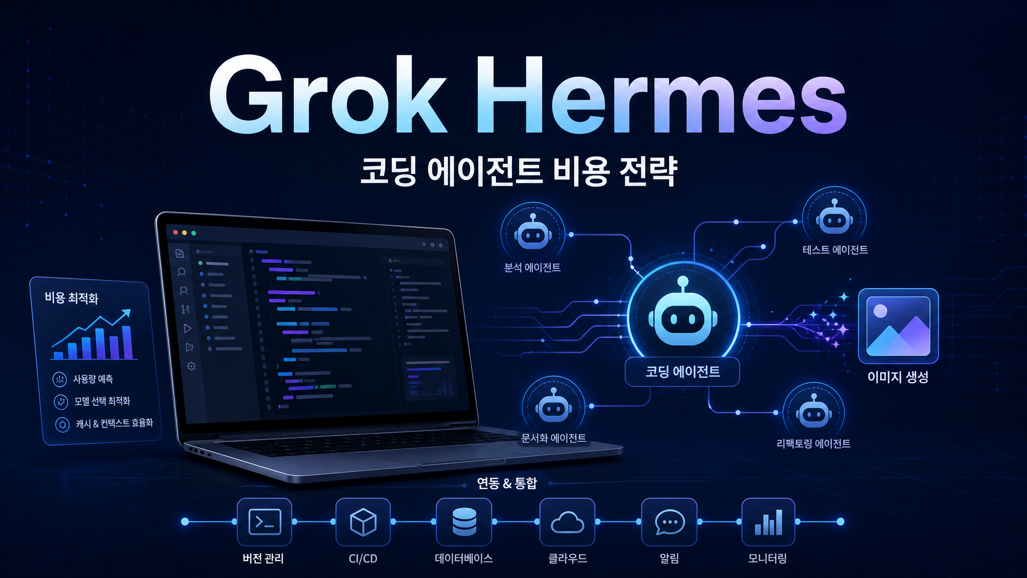 Grok Hermes 코딩 에이전트 비용 전략 대표 이미지