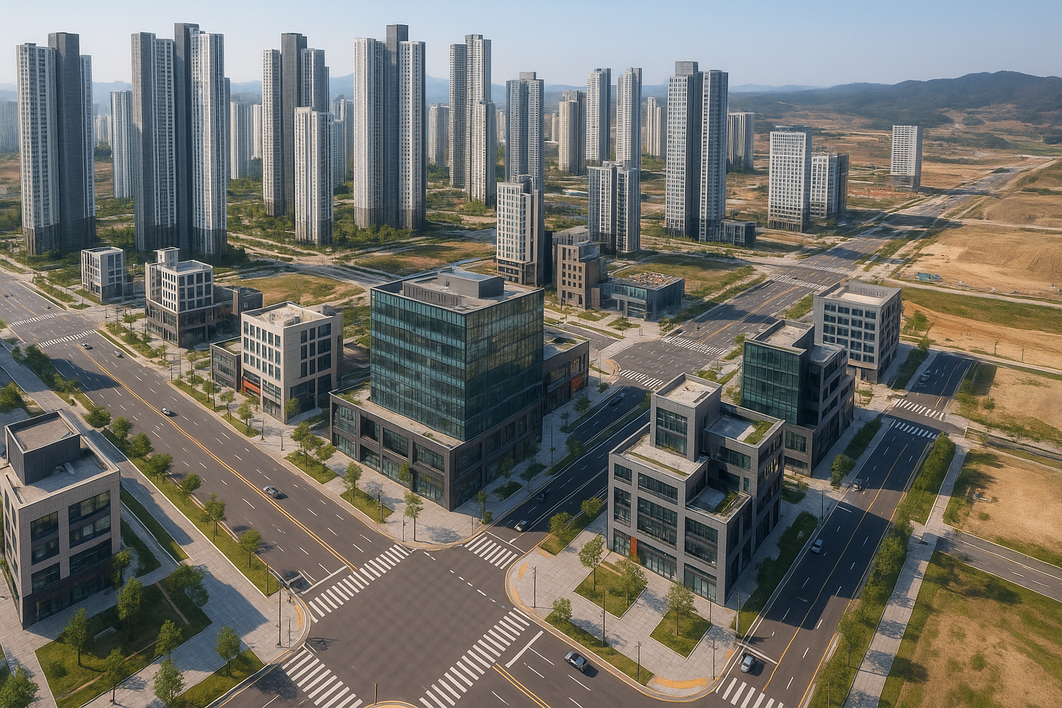 경기 신도시 전경